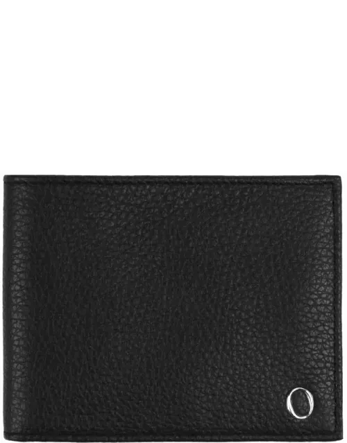 Orciani Black Micron Leather Wallet