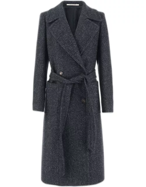 Tagliatore Wool Blend Double-breasted Coat