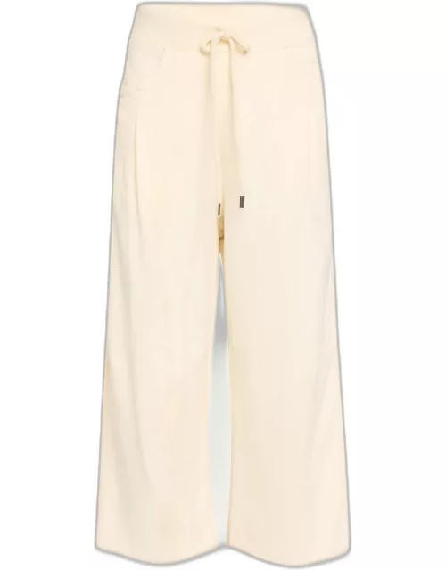 Cropped Pleated Sweatpant