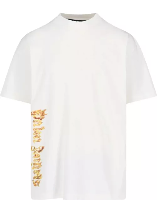 Palm Angels 'Burning Logo' Printed T-Shirt