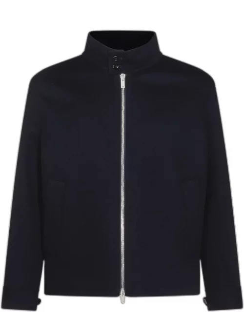 Lardini Black Wool Casual Jacket