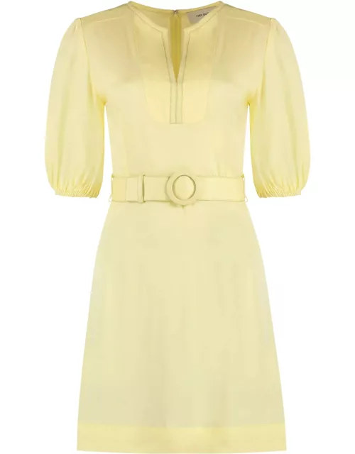 Yves Salomon Belted Waist Dres