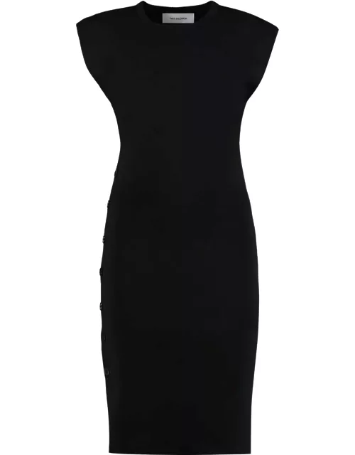 Yves Salomon Ribbed Knit Dres