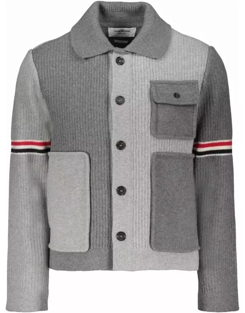 Thom Browne Gray Wool Jacket