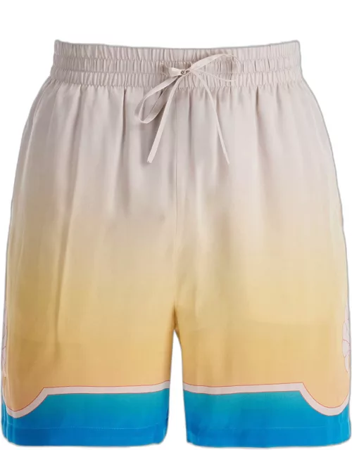 Casablanca colorful Silk Bermuda Shorts Set