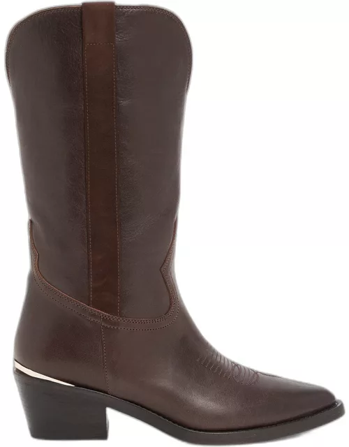 Jordana Mixed Leather Western Boot