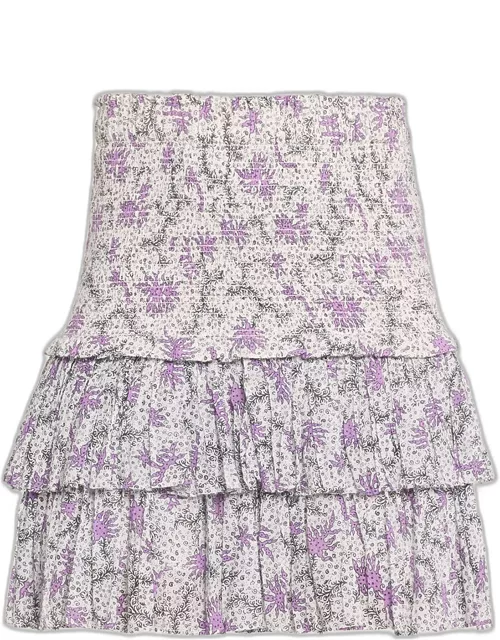 Naomi Tiered Smocked Mini Skirt