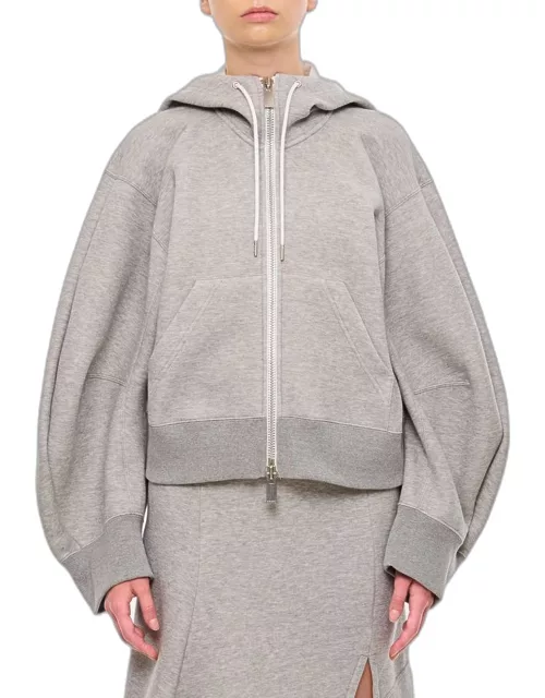 Sacai Sponge Sweat Hoodie Grey