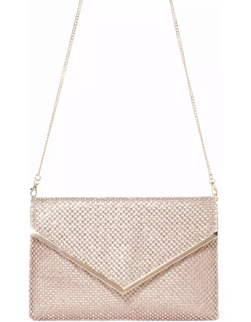 Forever New Women's Lea Envelope Clutch Bag in Champagne Outer/Polyester