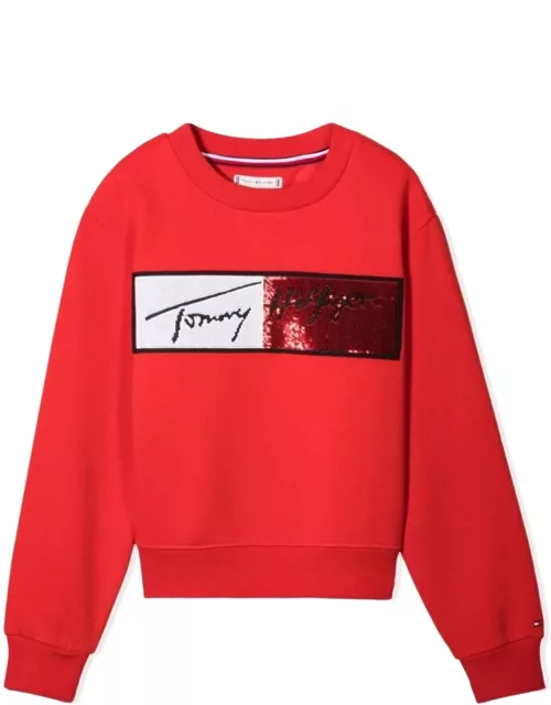 Tommy Hilfiger Sequins Flag Sweatshirt