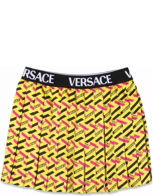 Versace Skirt Twill Monogram + Elastico Logo