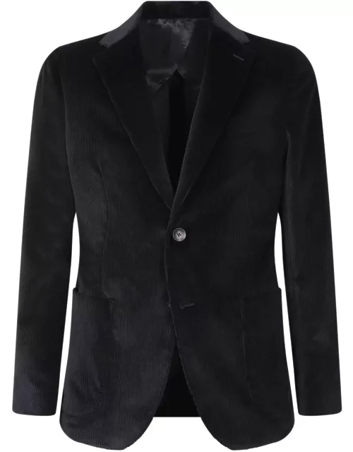 Lardini Black Velvet Jacket