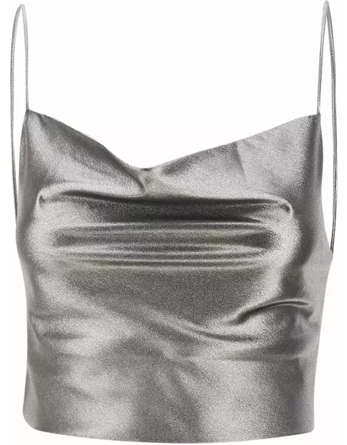 Rotate by Birger Christensen Metallic Crop Top