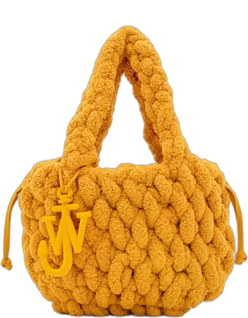 JW Anderson Small Blanket Shopper Crochet Bag Yellow TU