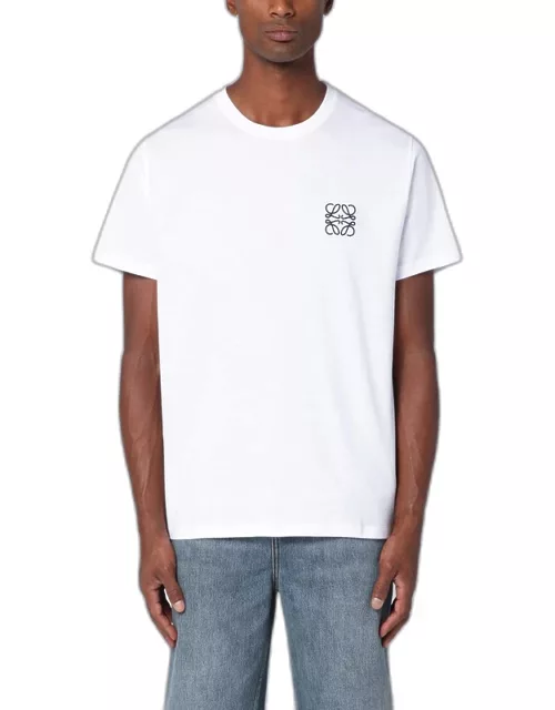 Anagram white crew-neck T-shirt