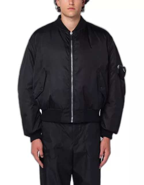 Black padded Re-Nylon bomber jacket