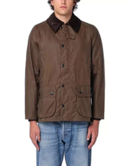 Brown waxed Bedale jacket