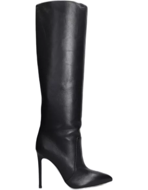 Paris Texas High Heels Boots In Black Leather