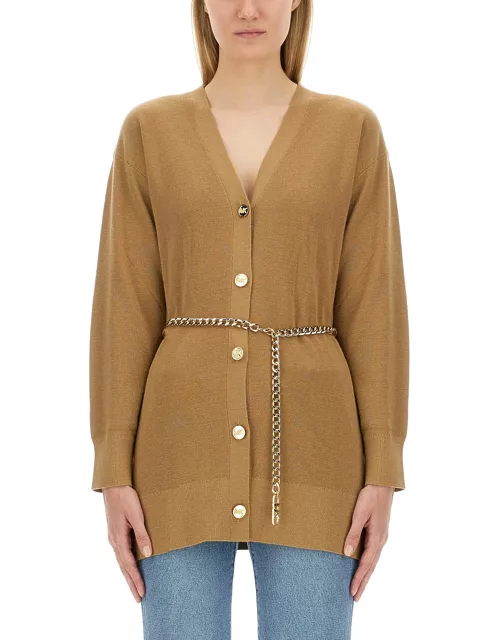 michael by michael kors belted cardigan