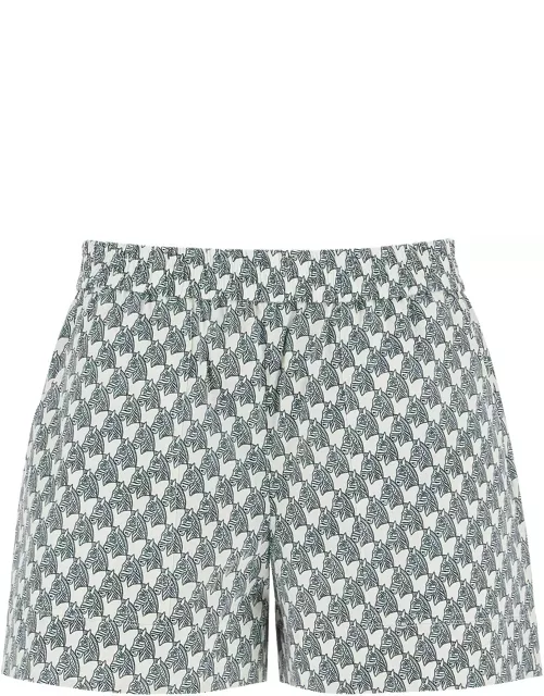 TORY BURCH printed poplin shorts for