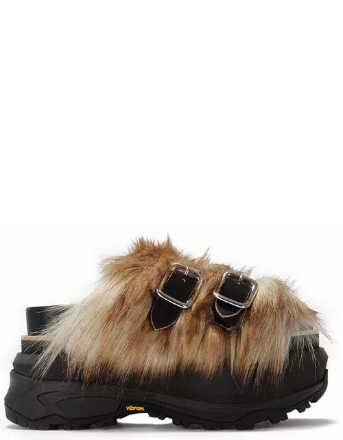 Sacai Faux Fur Sandal