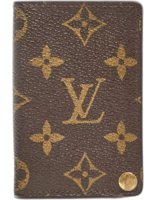 Louis Vuitton Monogram Canvas Porte Cartes Credit Pression Card Holder