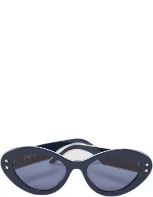 Dior Navy Blue/White DiorPacific B1U Cat Eye Sunglasse