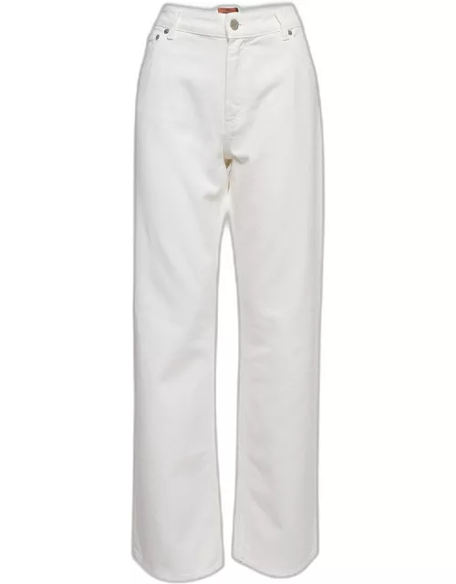 Missoni White Denim Wide-Leg Jeans M Waist 29"