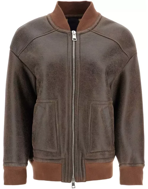 BLANCHA shearling bomber jacket