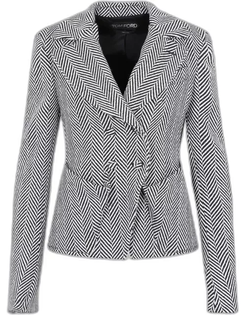 Tom Ford Chevron Fitted Jacket