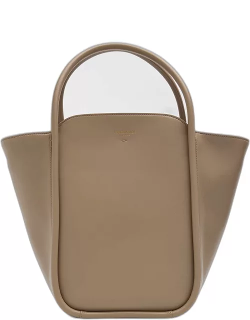 Calf Leather Shopping Tote Bag