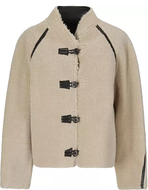 Low Classic Short Shearling Reversible Coat