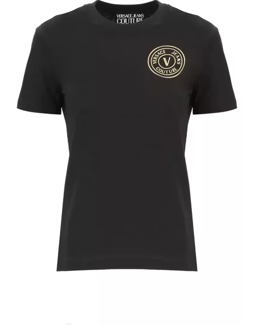Versace Jeans Couture V-emblem Crewneck Jersey T-shirt