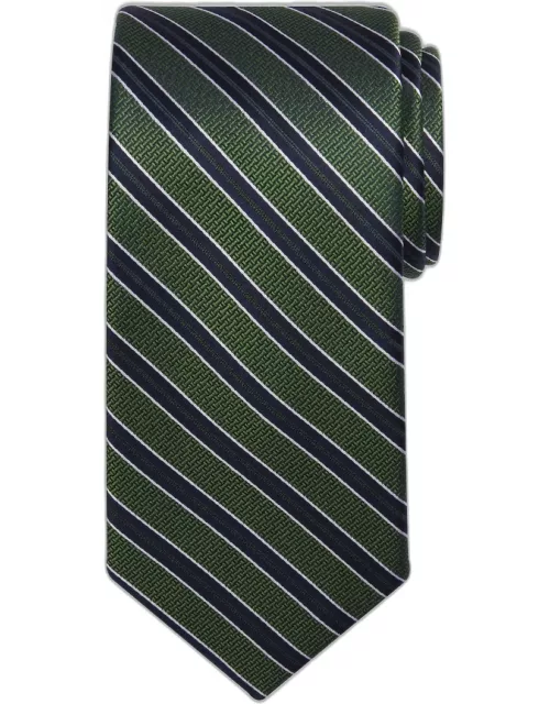 JoS. A. Bank Men's Traveler Collection Barbell Stripe Tie, Green, One