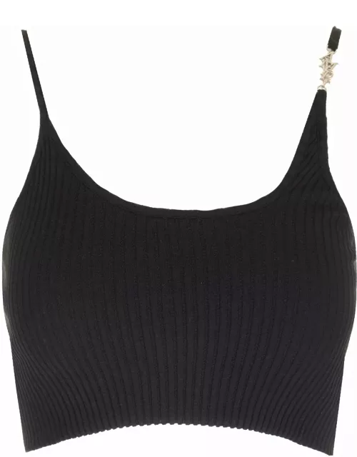 AMIRI Ribbed Cotton Crop Top