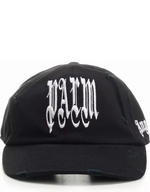 Palm Angels Gothic Logo Hat