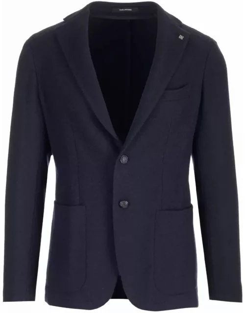 Tagliatore Blue Single-breasted Jacket