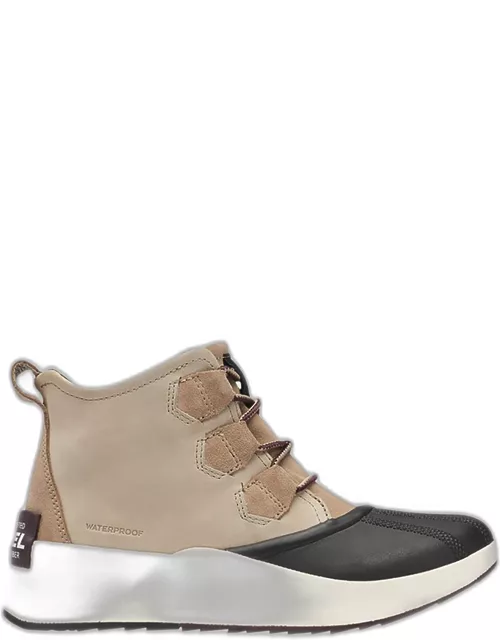 ONA mixed Leather Lace-Up Sport Bootie