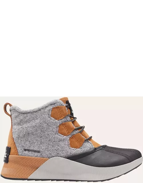 ONA Leather Lace-Up Sport Bootie