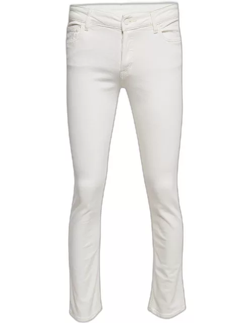 Emporio Armani Cream Denim Slim Fit Jeans S Waist 27"