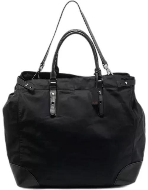 TUMI Black Nylon Weekender Bag