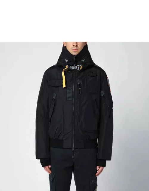 Black padded Gobi bomber jacket