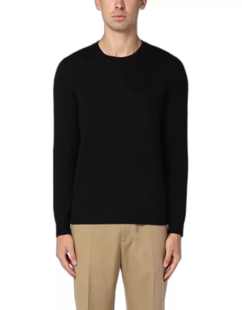 Black merino wool sweater