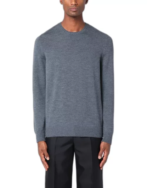 Anthracite grey merino wool sweater