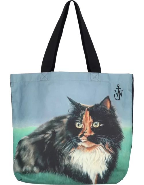 J.W. Anderson Cat Print Tote Bag
