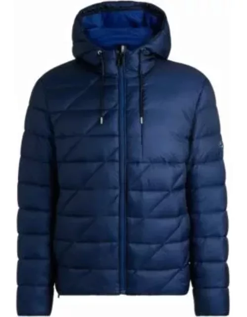 Water-repellent jacket with Double B monogram- Light Blue Men's Casual Jacket