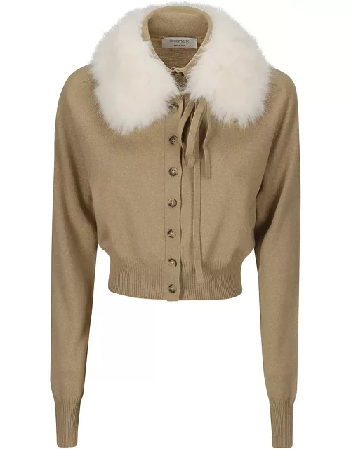 SportMax Sport Knitted And Fur Cardigan