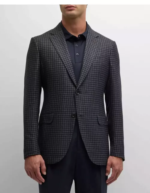 Men's Cashmere-Blend Check Sport Coat