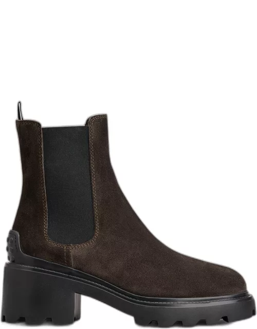 Suede Chelsea Ankle Bootie