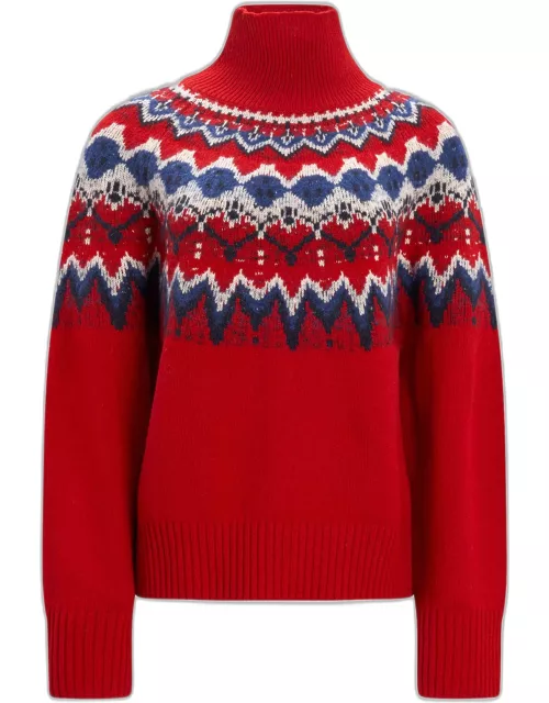 Soleil Fair Isle Wool Turtleneck Sweater